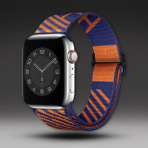 Apple Watch用「調節可能なバンド」ナイロン編みバンド