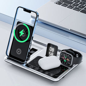 4-in-1 ワイヤレス急速充電器 デスクトップスタンド充電器