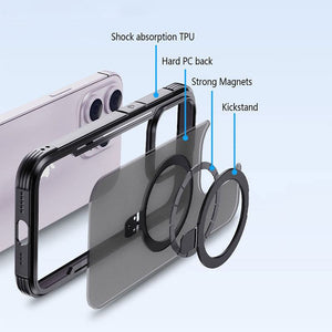 2-in-1 透明 Magsafe マグネットスタンド iPhone ケース