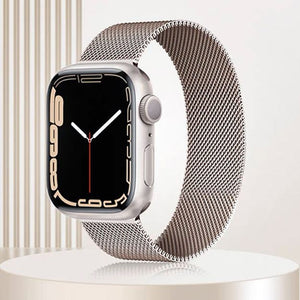 Apple Watch用ステンレススチール製マグネットバンド「ミラネーゼバンド」