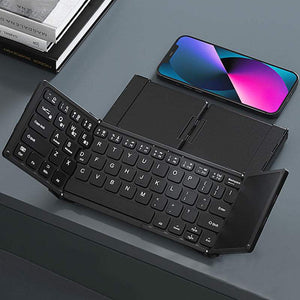 「Explorer」三つ折り折りたたみBluetoothキーボード