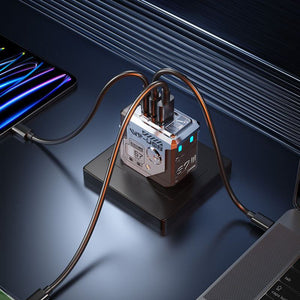 「サイバー」GaN 67W 3ポート折りたたみ式充電器