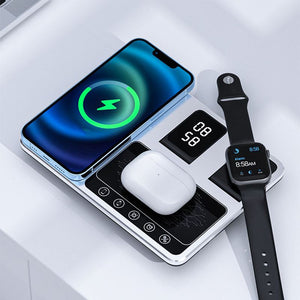 4-in-1 ワイヤレス急速充電器 デスクトップスタンド充電器