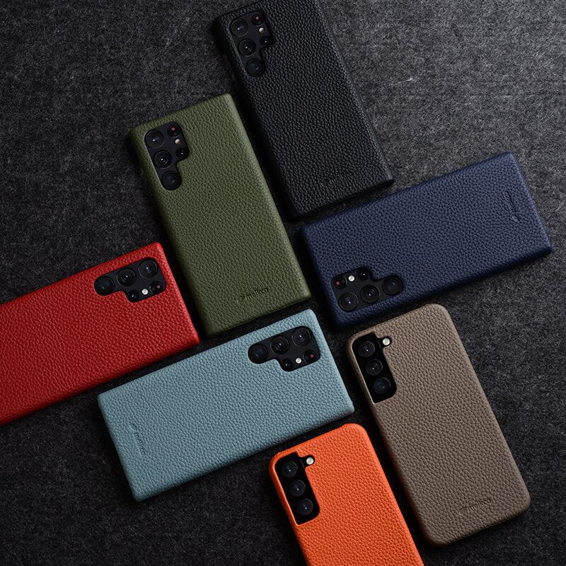 Samsung用「チャビー」飛散防止レザーケース