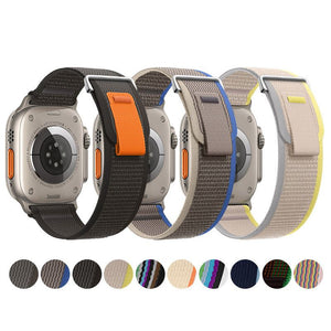 Apple Watch用「ツーカラーバンド」ナイロンバンド